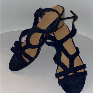 Pesaro Navy Blue Mini Wedge